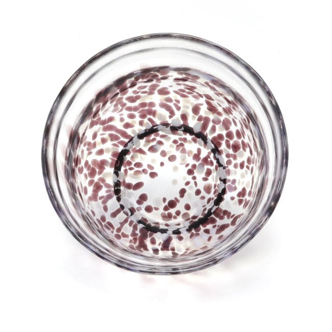 Glass matcha bowl MATSUGAOKA CRAFT "PURPLE" - MatchaJP