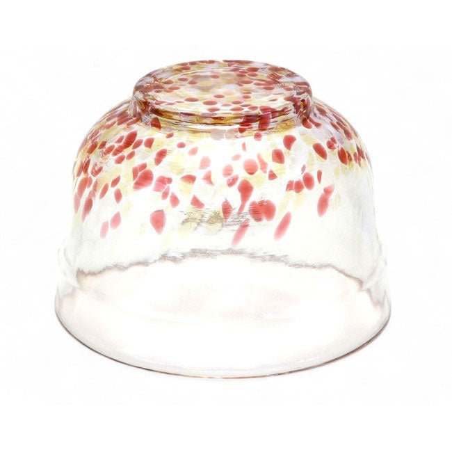 Glass matcha bowl MATSUGAOKA CRAFT "SAKURA" - MatchaJP