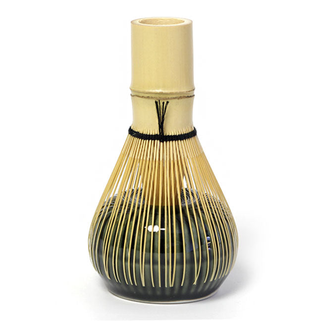 Round Matcha Whisk Holder Green | Mino Ware Made in Japan