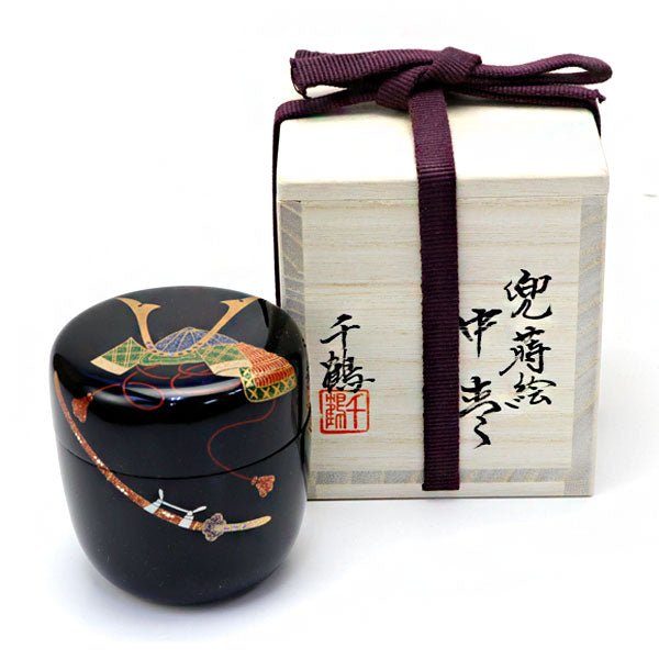 Matcha tea caddy Natsume Kabuto made by Chizuru - MatchaJP