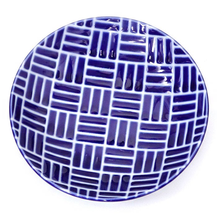 Mino ware small plate Japanese ancient patterns 02 - MatchaJP
