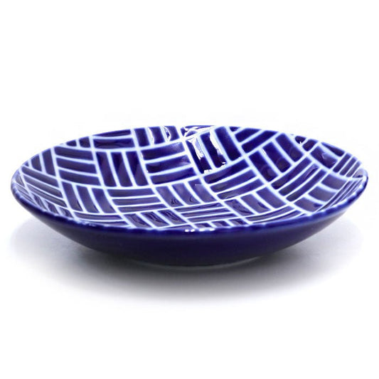 Mino ware small plate Japanese ancient patterns 02 - MatchaJP