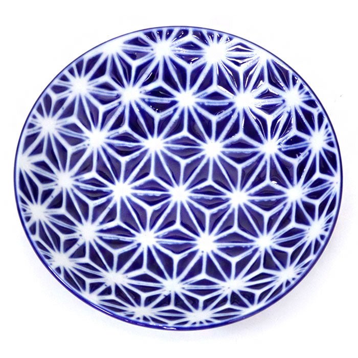 Mino ware small plate Japanese ancient patterns 03 - MatchaJP