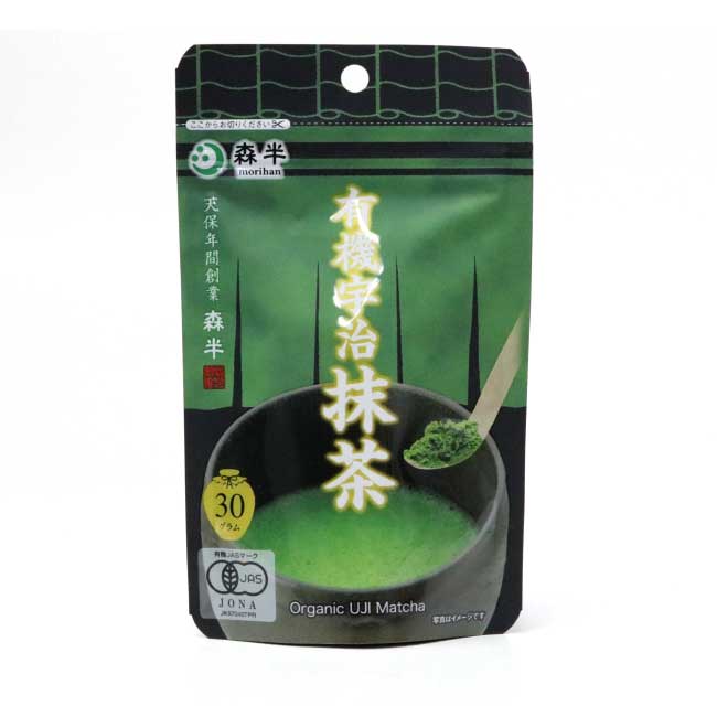 MORIHAN Matcha green tea powder UJI Organic 30gram pack - MatchaJP