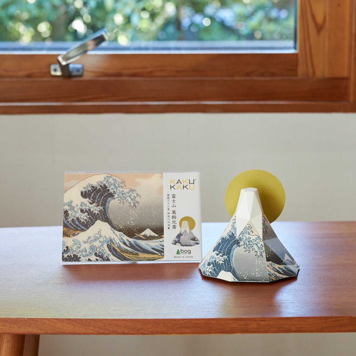 Paper Craft Interior – “The Great Wave off Kanagawa (Mount Fuji)” by Hokusai | Made in Japan - MatchaJP