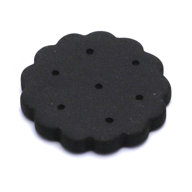 Tea Scoop Stand Pottery Mino ware Biscuits Black