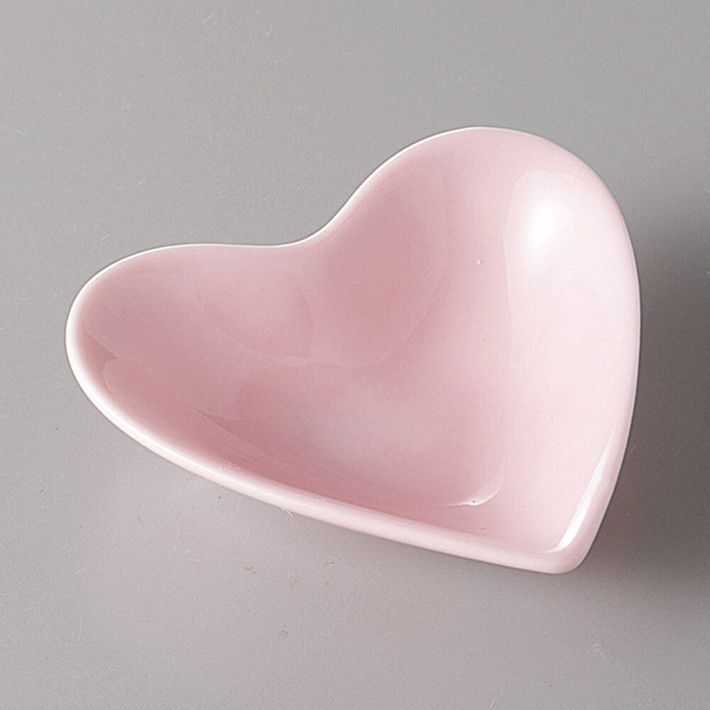 Heart Shaped Small Plate Pink | Mino Ware Made in Japan