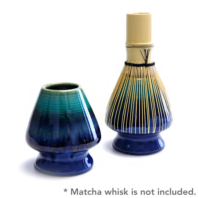 Matcha Whisk Holder (Chasen Holder) Kiln-Transformed Flowing Glaze – Hekikai | Japanese Mino Ware | Made in Japan