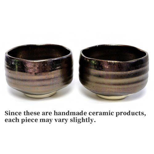 Bronze - Glazed Matcha Bowl (Chawan) – Japanese Mino Ware Ceramic - MatchaJP