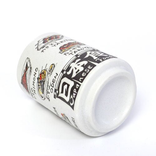 Japanese Food Culture Yunomi Tea Cup – Illustrated Ceramic | Made in Japan - MatchaJP