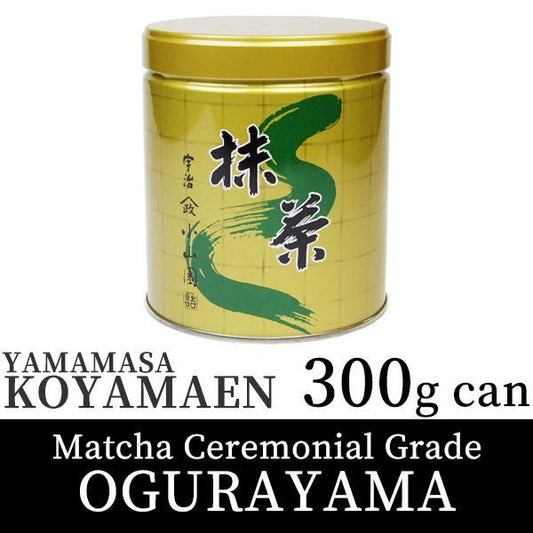 Koyamaen Matcha green tea powder Ceremonial Grade OGURAYAMA 300g can - MatchaJP