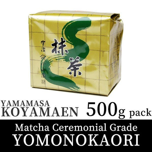Koyamaen Matcha green tea powder Ceremonial Grade YOMONOKAORI 500g pack - MatchaJP