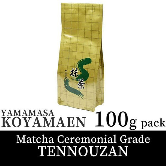 Koyamaen Matcha green tea powder Ceremonical Grade 100g pack TENNOUZAN - MatchaJP