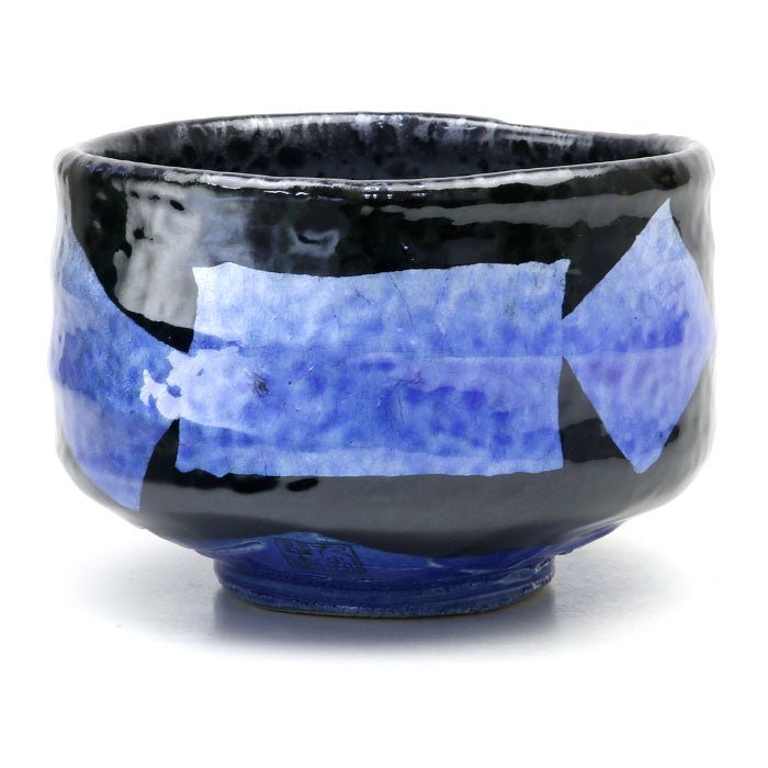 Matcha bowl, Kutani ware, Silver - MatchaJP