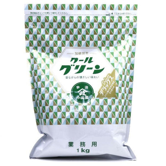 Sweetened matcha powder COOL GREEN DX KOYAMAEN Matcha 1kg pack - MatchaJP