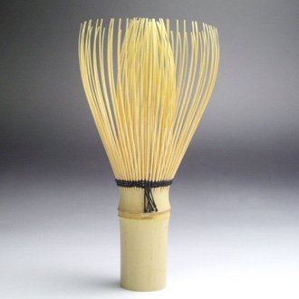 White Bamboo Matcha Whisk Japanese traditional craftsman, Iki Ikeda handmade Chasen made in japan - MatchaJP