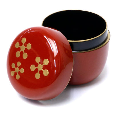 Natsume Tea caddy Container vermilion Rikyu plum