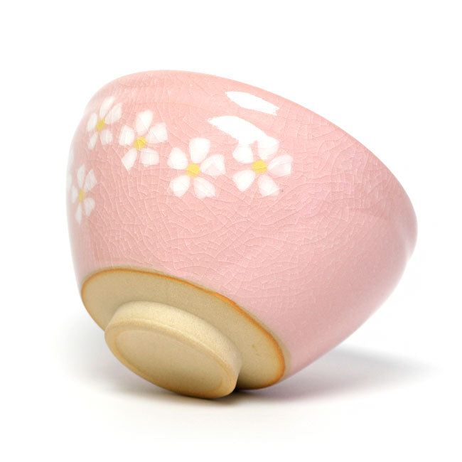 Matcha Bowl Pink Floral | Mino Ware Chawan Made in Japan