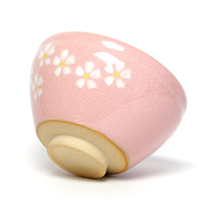 Matcha Bowl Pink Floral | Mino Ware Chawan Made in Japan