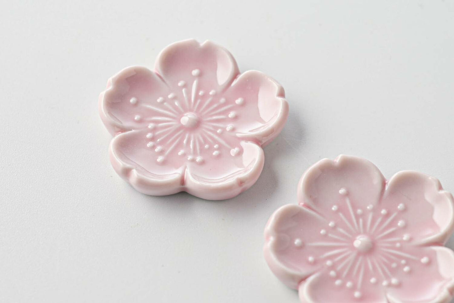 Japanese Chopstick Rest – Sakura Pink | Mino Ware Matcha Scoop Rest Made in Japan