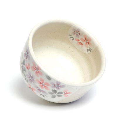 Japanese Matcha Tea Bowl – Cherry Blossom Mino Ware | Handmade in Japan
