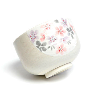 Japanese Matcha Tea Bowl – Cherry Blossom Mino Ware | Handmade in Japan