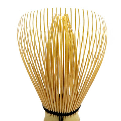 White Bamboo Matcha Whisk Japanese traditional craftsman, Iki Ikeda handmade Chasen made in japan