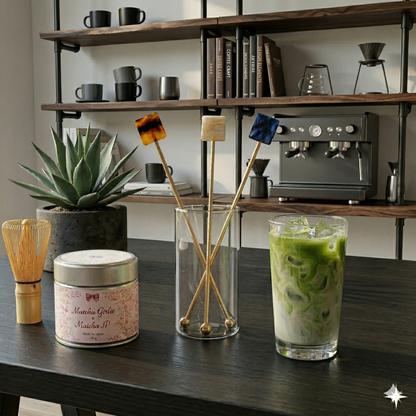 Japanese Tea Spoon – Square Design Black | TAKAKUWA KINZOKU Made in Japan