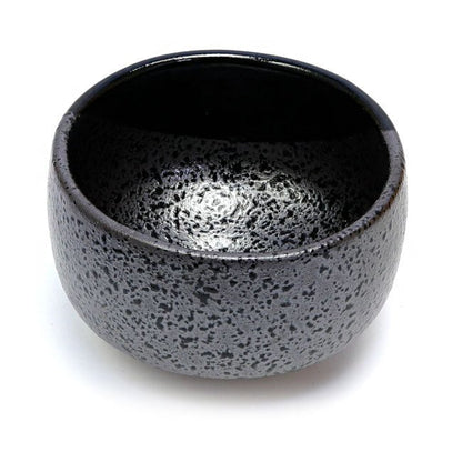 Black Crystal Oribe Matcha Bowl – Handcrafted Mino Ware from Japan - MatchaJP
