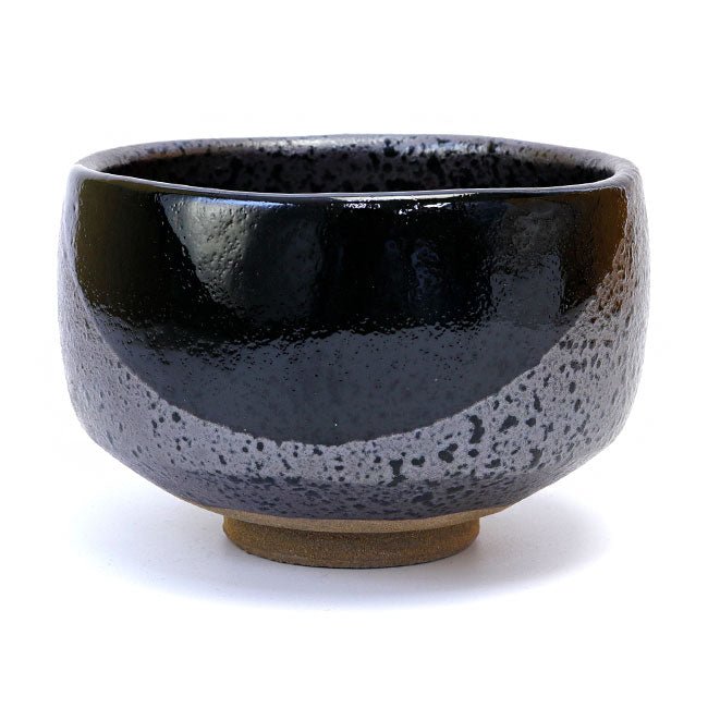Black Crystal Oribe Matcha Bowl – Handcrafted Mino Ware from Japan - MatchaJP