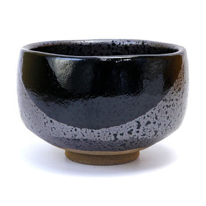 Black Crystal Oribe Matcha Bowl – Handcrafted Mino Ware from Japan - MatchaJP