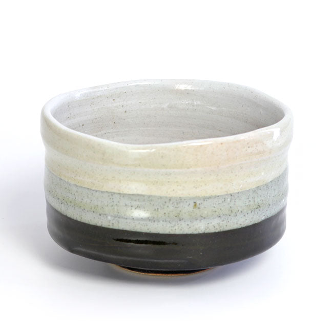 Japanese Matcha Bowl – Black Iridescent Chawan | Mino Ware Made in Japan