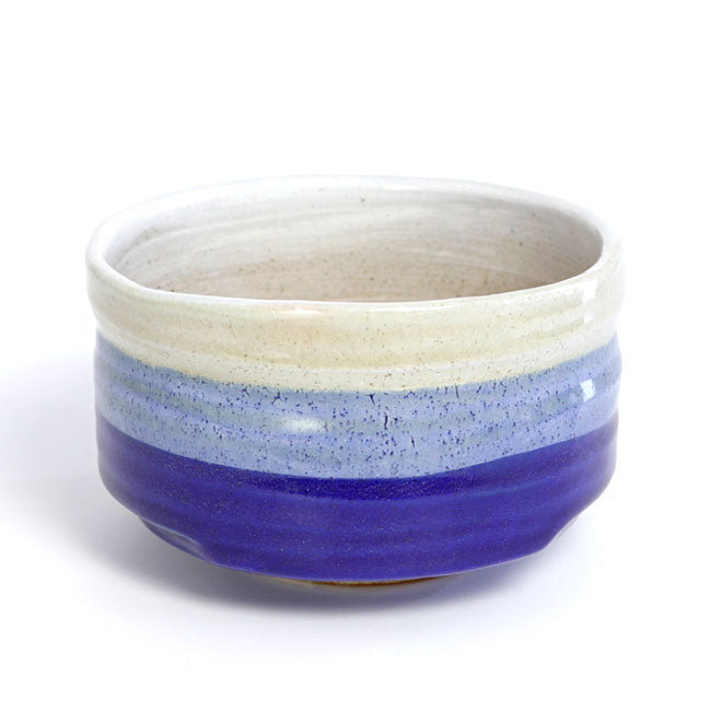 Japanese Matcha Bowl – Blue Iridescent Chawan | Mino Ware Made in Japan