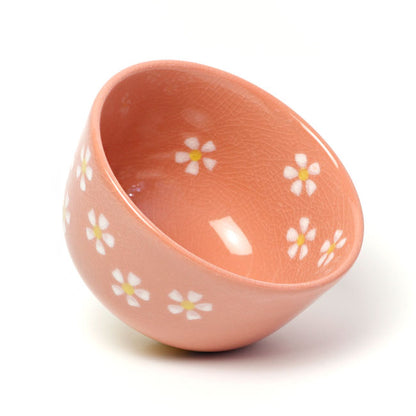 Matcha Bowl Red Floral | Mino Ware Chawan Made in Japan