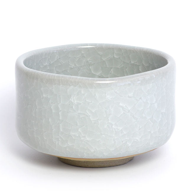 White Craze Matcha Bowl (Chawan) – Japanese Mino Ware Ceramic | Made in Japan