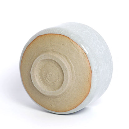White Craze Matcha Bowl (Chawan) – Japanese Mino Ware Ceramic | Made in Japan
