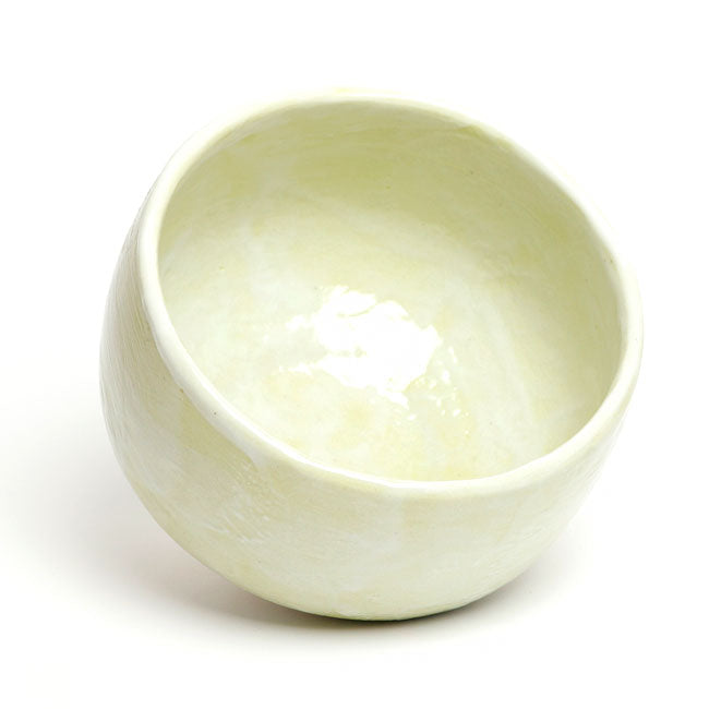 Yellow Shino Matcha Bowl – Japanese Mino Ware Ceramic