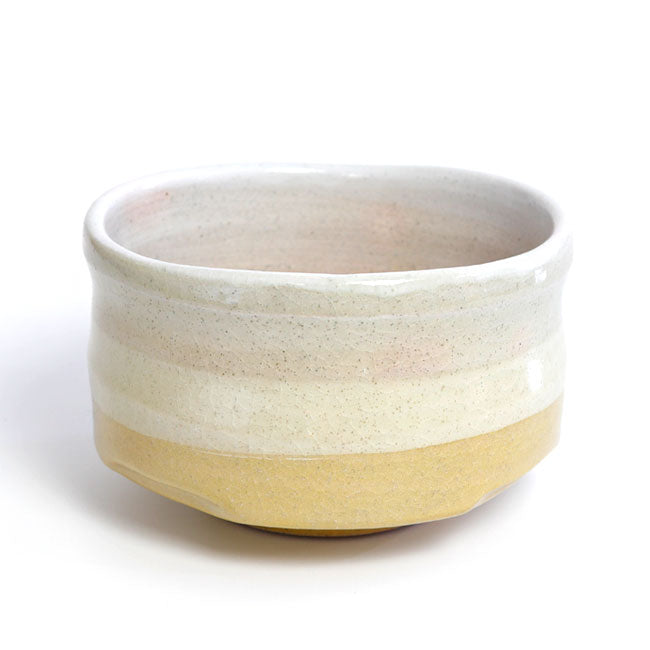Japanese Matcha Bowl – Yellow Iridescent Chawan | Mino Ware Made in Japan