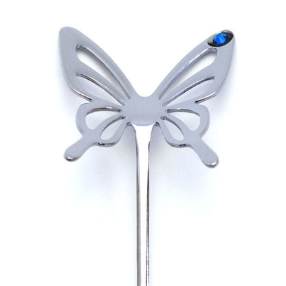 Butterfly Muddler Spoon TAKAKUWA KINZOKU Silver Blue - MatchaJP