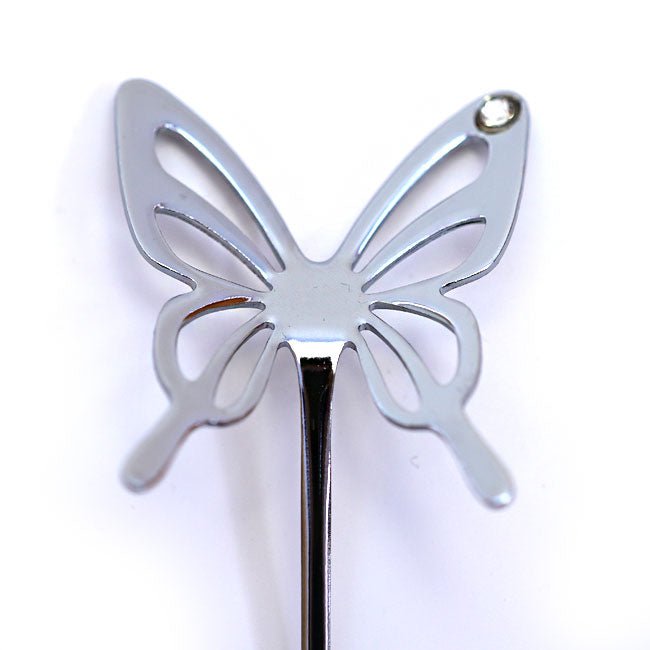 Butterfly Muddler Spoon TAKAKUWA KINZOKU Silver Clear - MatchaJP