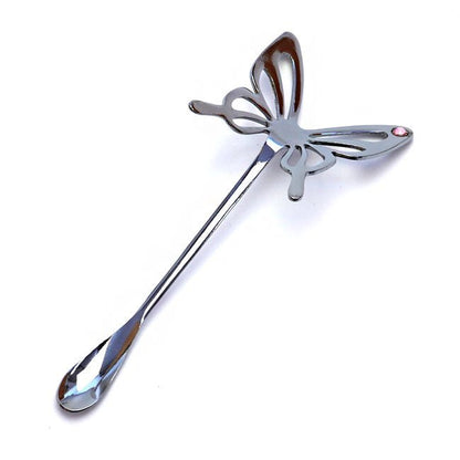 Butterfly Muddler Spoon TAKAKUWA KINZOKU Silver Pink - MatchaJP