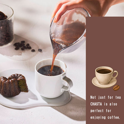 CHASTA – Tritan Japanese Kyusu Teapot (Unbreakable & Crystal-Clear) Modern, durable, and beautifully made in Japan.