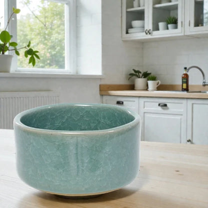 Green Craze Matcha Bowl (Chawan) – Japanese Mino Ware Ceramic | Made in Japan