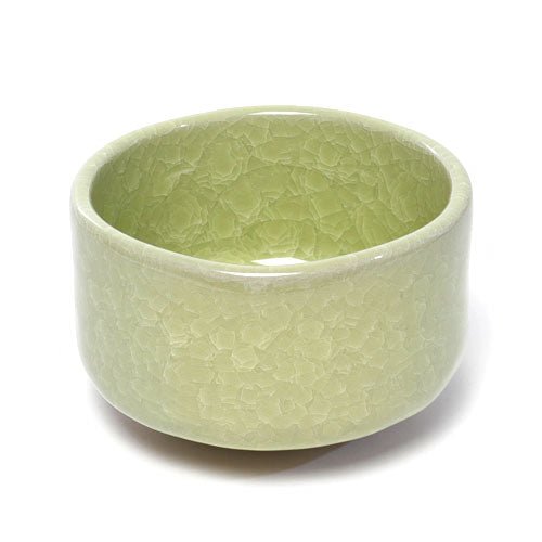 Yellow Craze Matcha Bowl (Chawan) – Japanese Mino Ware Ceramic | Made in Japan - MatchaJP