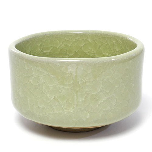 Yellow Craze Matcha Bowl (Chawan) – Japanese Mino Ware Ceramic | Made in Japan - MatchaJP