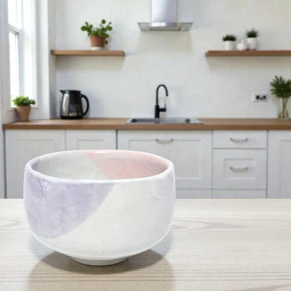 Sakura & Wisteria Matcha Bowl (Chawan) – Japanese Mino Ware Ceramic | Made in Japan