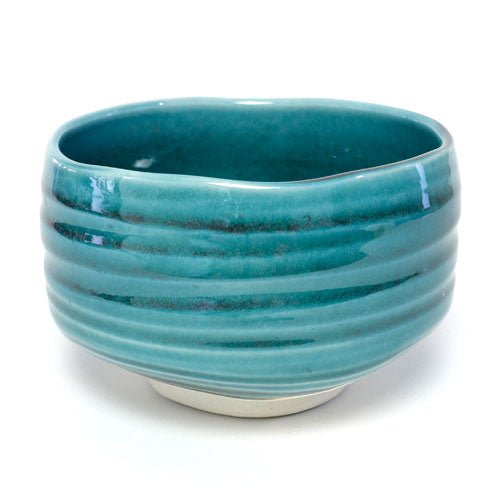 Deep Teal Matcha Bowl (Chawan) – Japanese Mino Ware Ceramic | Made in Japan - MatchaJP