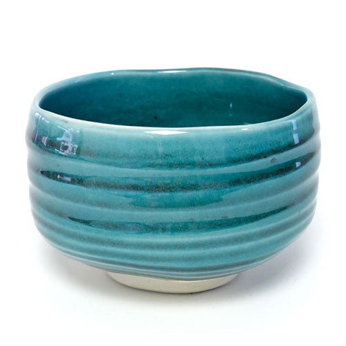 Deep Teal Matcha Bowl (Chawan) – Japanese Mino Ware Ceramic | Made in Japan - MatchaJP