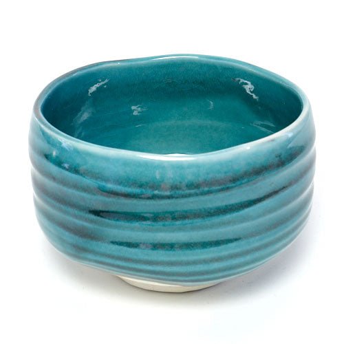 Deep Teal Matcha Bowl (Chawan) – Japanese Mino Ware Ceramic | Made in Japan - MatchaJP