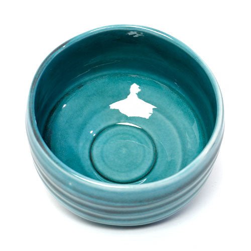 Deep Teal Matcha Bowl (Chawan) – Japanese Mino Ware Ceramic | Made in Japan - MatchaJP